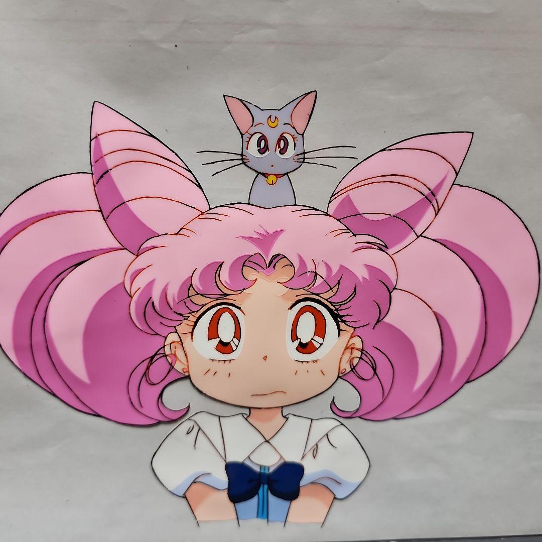 美少女戦士 セーラームーン ちびうさ+ダイアナ セル画