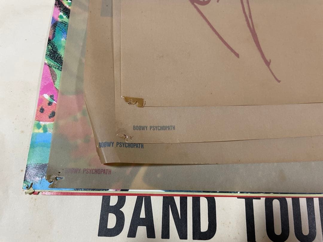 BOOWY　ポスター　昭和　レトロ