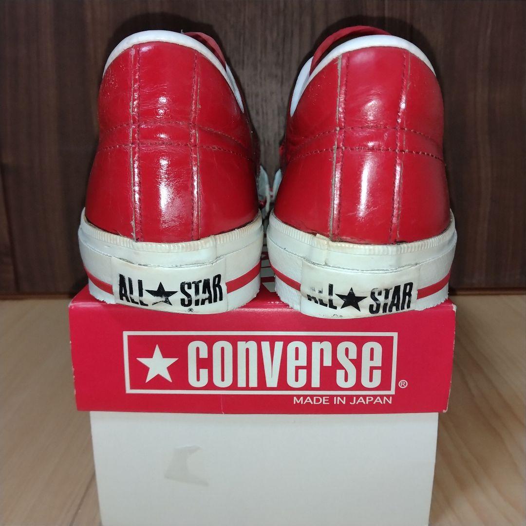 US7.5】ワンスター 赤 レザー レッド one star ALL STAR - メルカリ