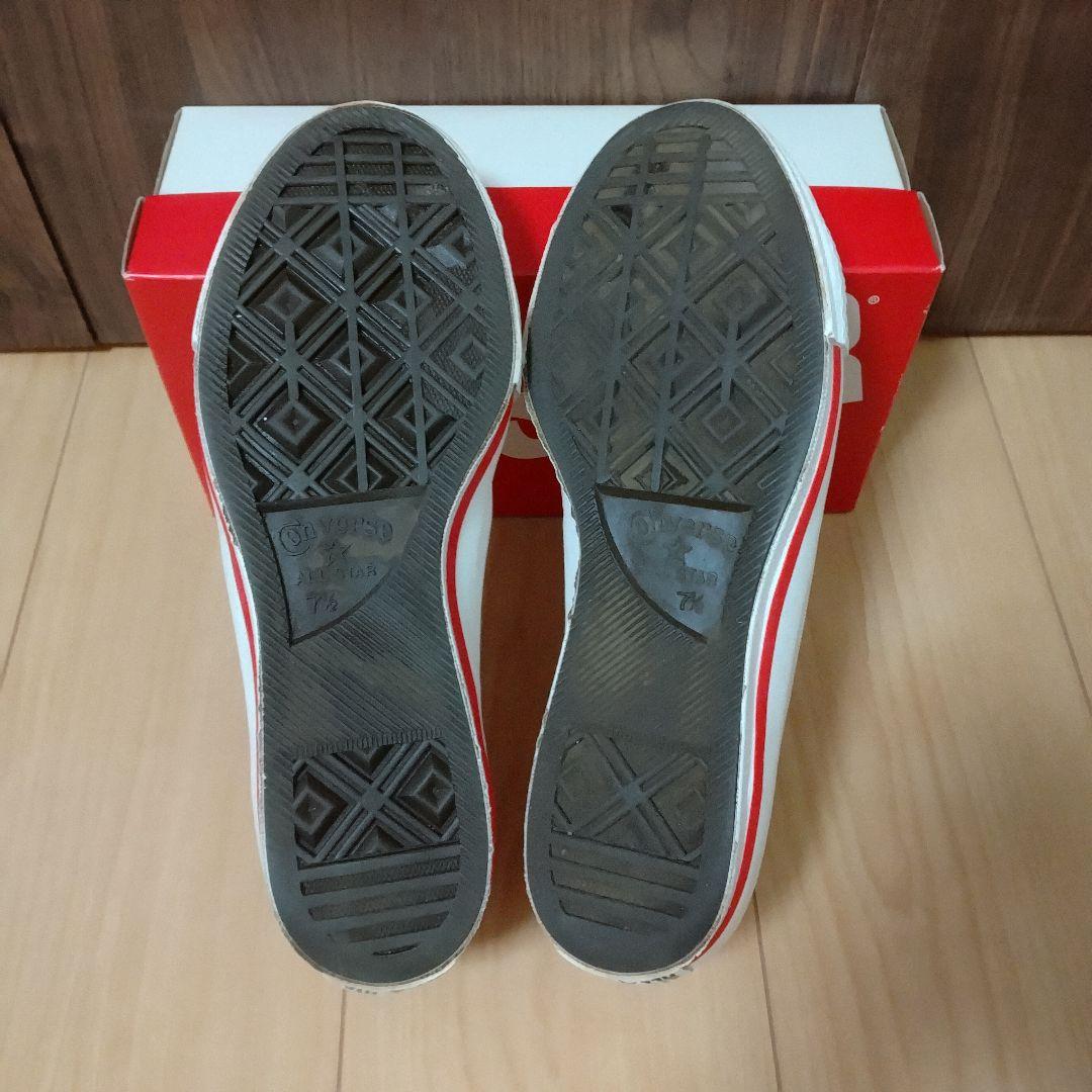 US7.5】ワンスター 赤 レザー レッド one star ALL STAR - メルカリ