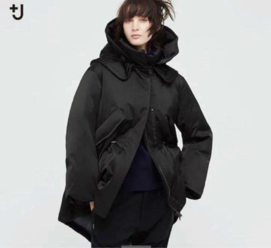 ユニクロ +J プラスJ ジルサンダー ダウンショートコート 黒 S - メルカリ