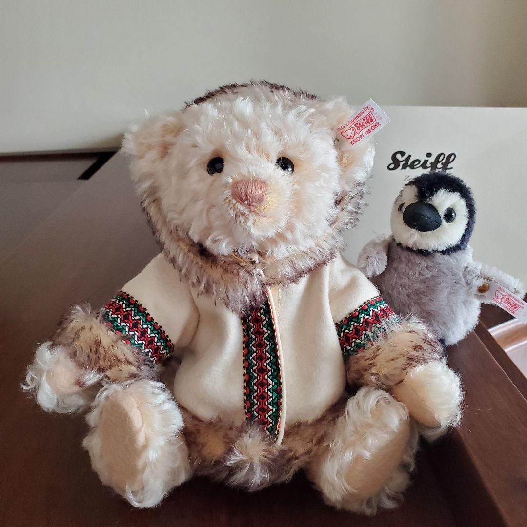 【みなみ】 Steiff エスキモーベアとペンギン 世界1500体限定品
