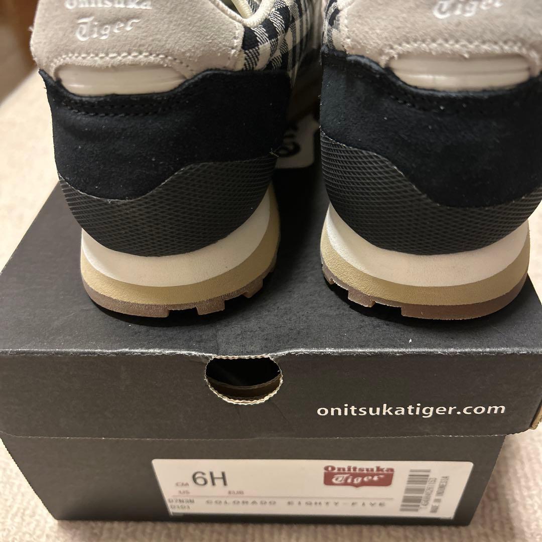 オニツカタイガースニーカー新品25cmギンガムチェック - メルカリ