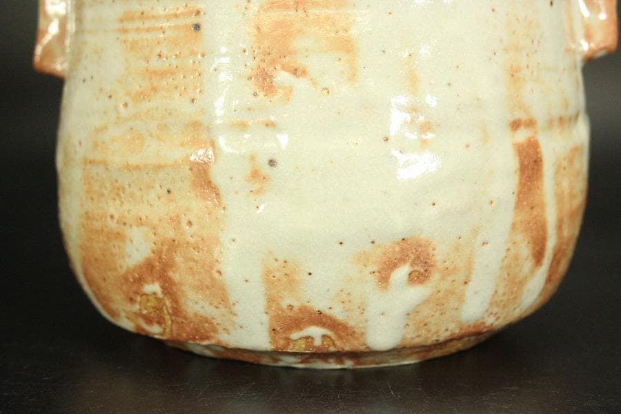 茶道具 紅志野 耳付 水指 芳作 美品(LC845) - メルカリ