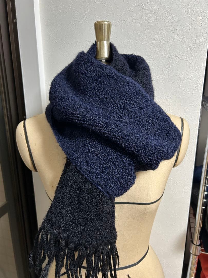 ISSEY MIYAKE アルパカ混マフラー　モヘア　シルク　イッセイミヤケ オム プリッセ イッセイ ミヤケ24年秋冬のマフラー、アレンジ可能な