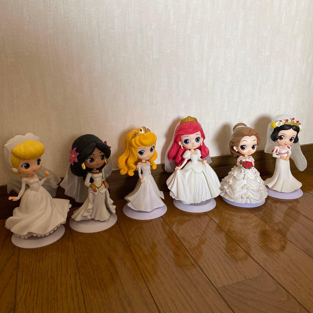 qposket プリンセス　ホワイトカラー　ディズニー　セット　ウエディング