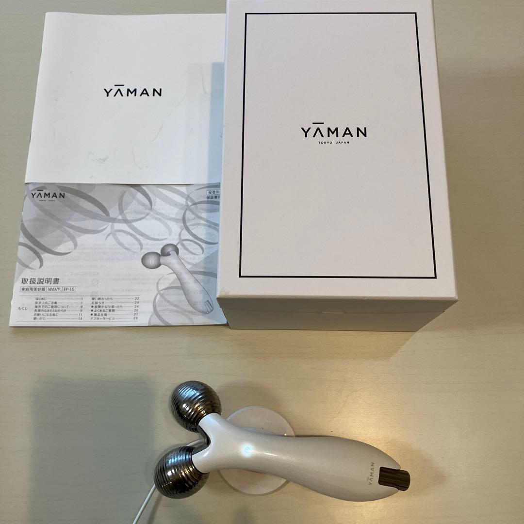 美品⭐︎YAMAN 美顔、ボディローラー ホワイト EP15W 美容ローラー WAVY ホワイト ヤーマン｜ya-man 通販