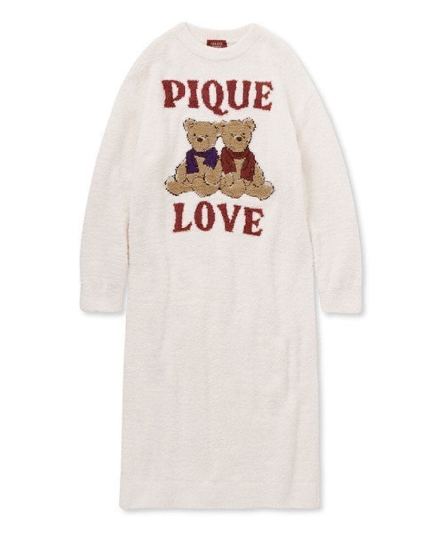 ベアジャガードワンピース ジェラートピケ もこもこ ジェラピケ くま