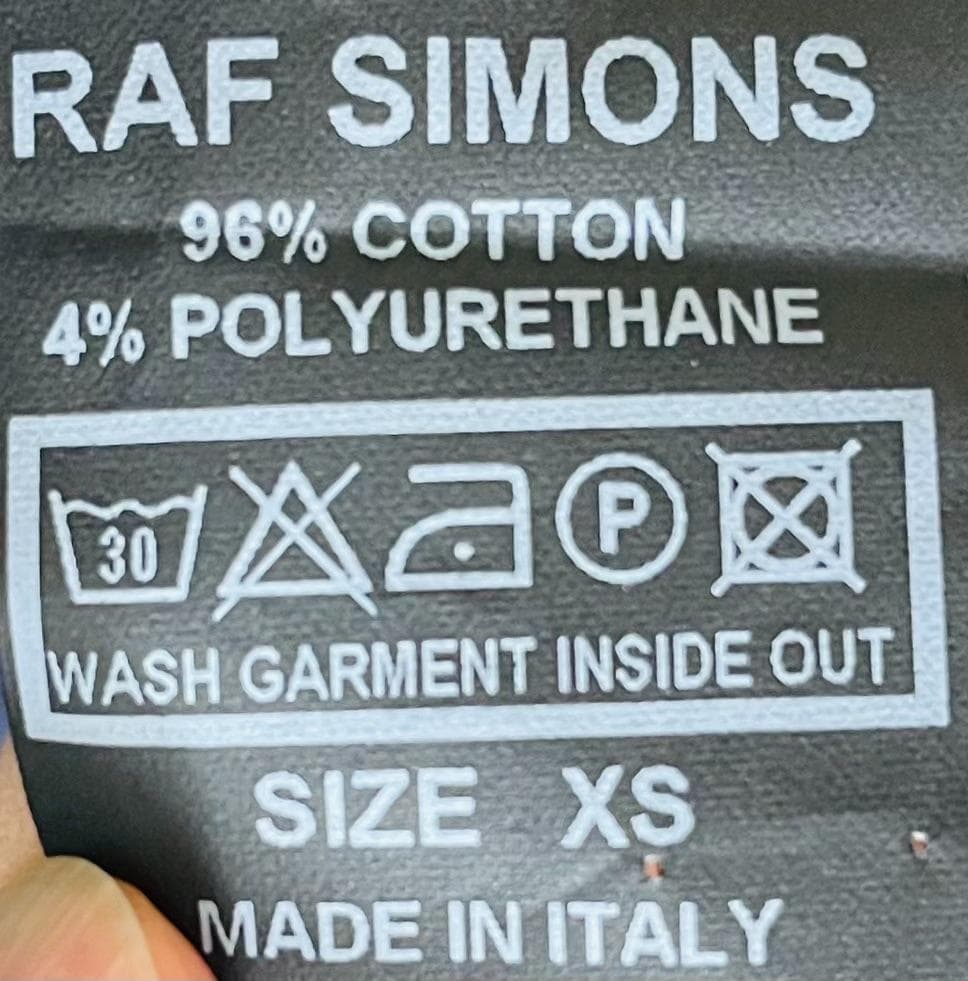 RAF SIMONS RSパッチ シャツ XS ネイビー - メルカリ