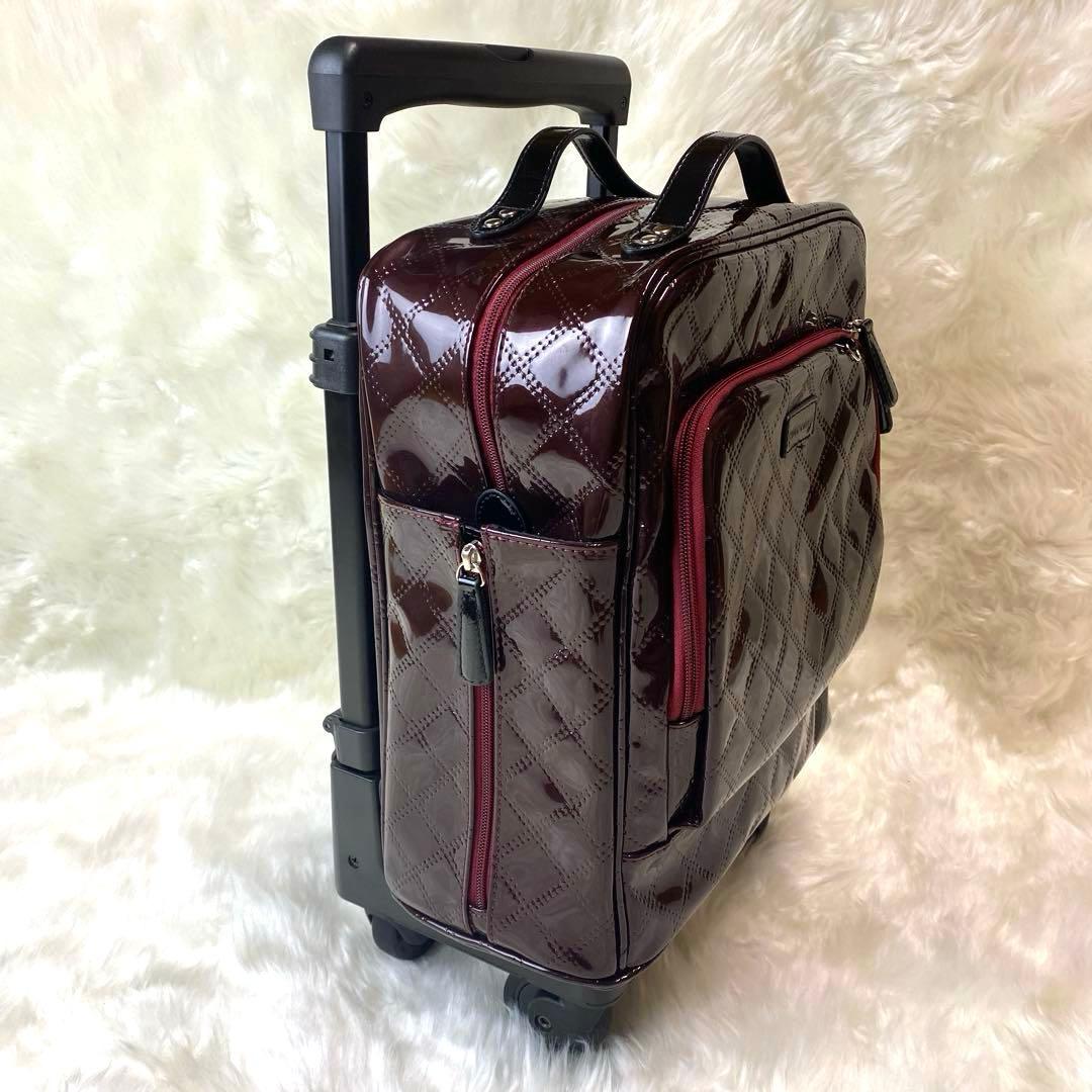 SWANY スワニー キャリーバック ボルドー エナメル エマイロ 旅行鞄