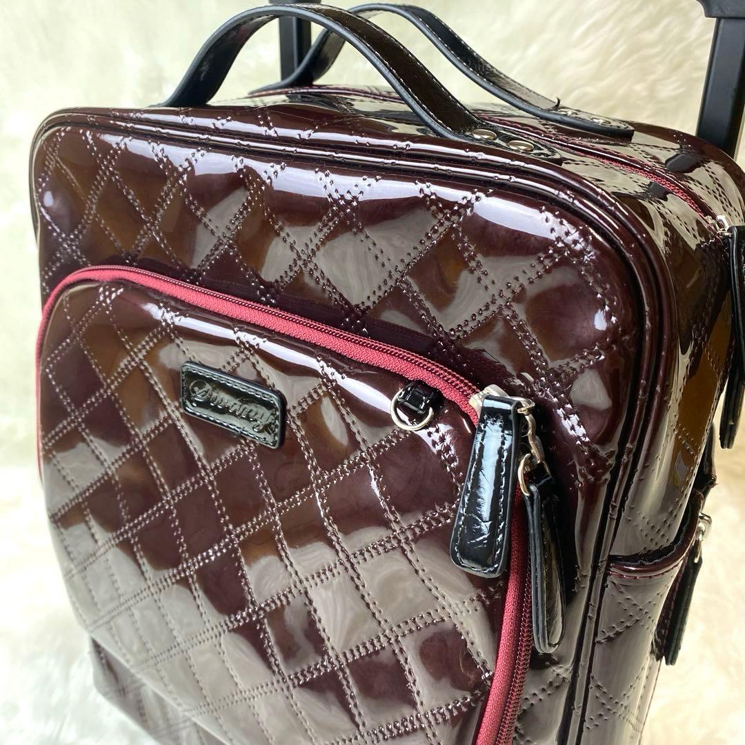 SWANY スワニー キャリーバック ボルドー エナメル エマイロ 旅行鞄
