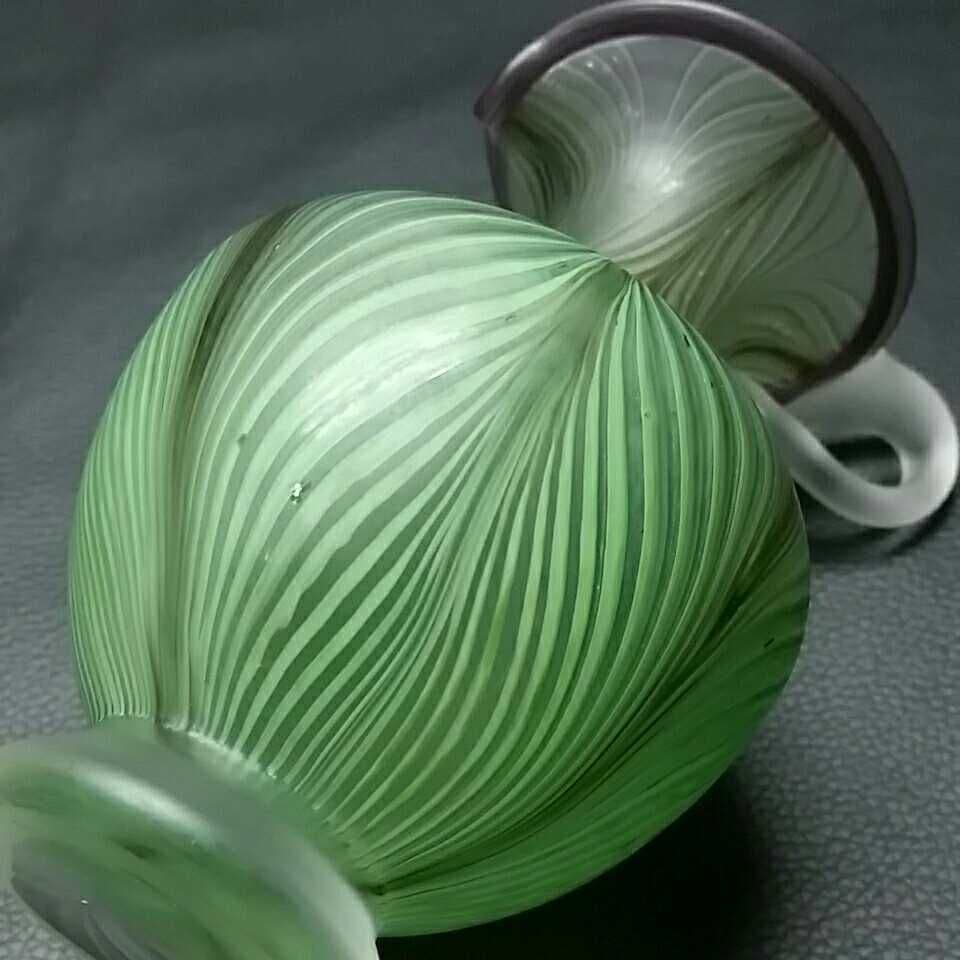 【作家物】サイン有り★加藤 寛 水差し 一輪挿し 花器 オブジェ★ガラス グラス