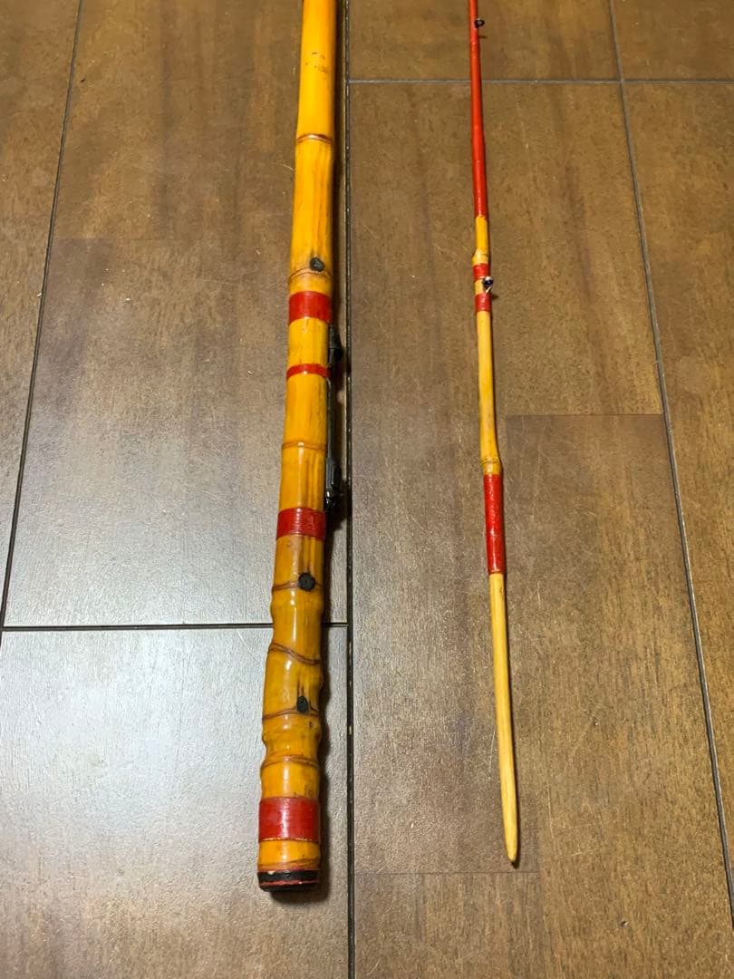 和竿　ヘチ・チヌ・カワハギ竿　竹製　1.8m