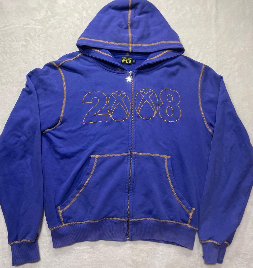 fuckthisindustry 2008 ジップパーカー ブルー Mサイズ - メルカリ