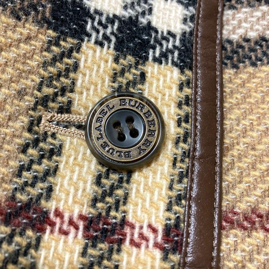 極美品♡ バーバリーブルーレーベル ノバチェック柄 ロングコート