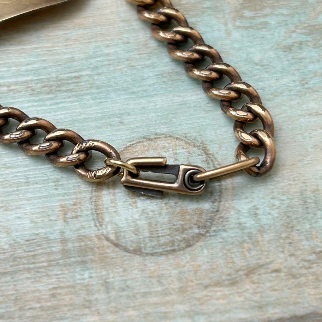 希少 US ARMY 陸軍 IDブレスレット 10K 金張り 約17cm