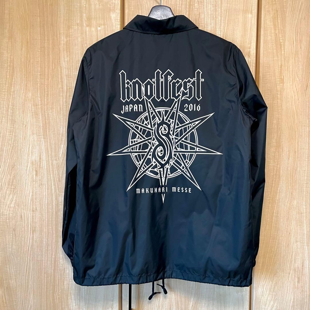 未使用】SLIPKNOTノットフェス コーチジャケット Mサイズ メタルバンド