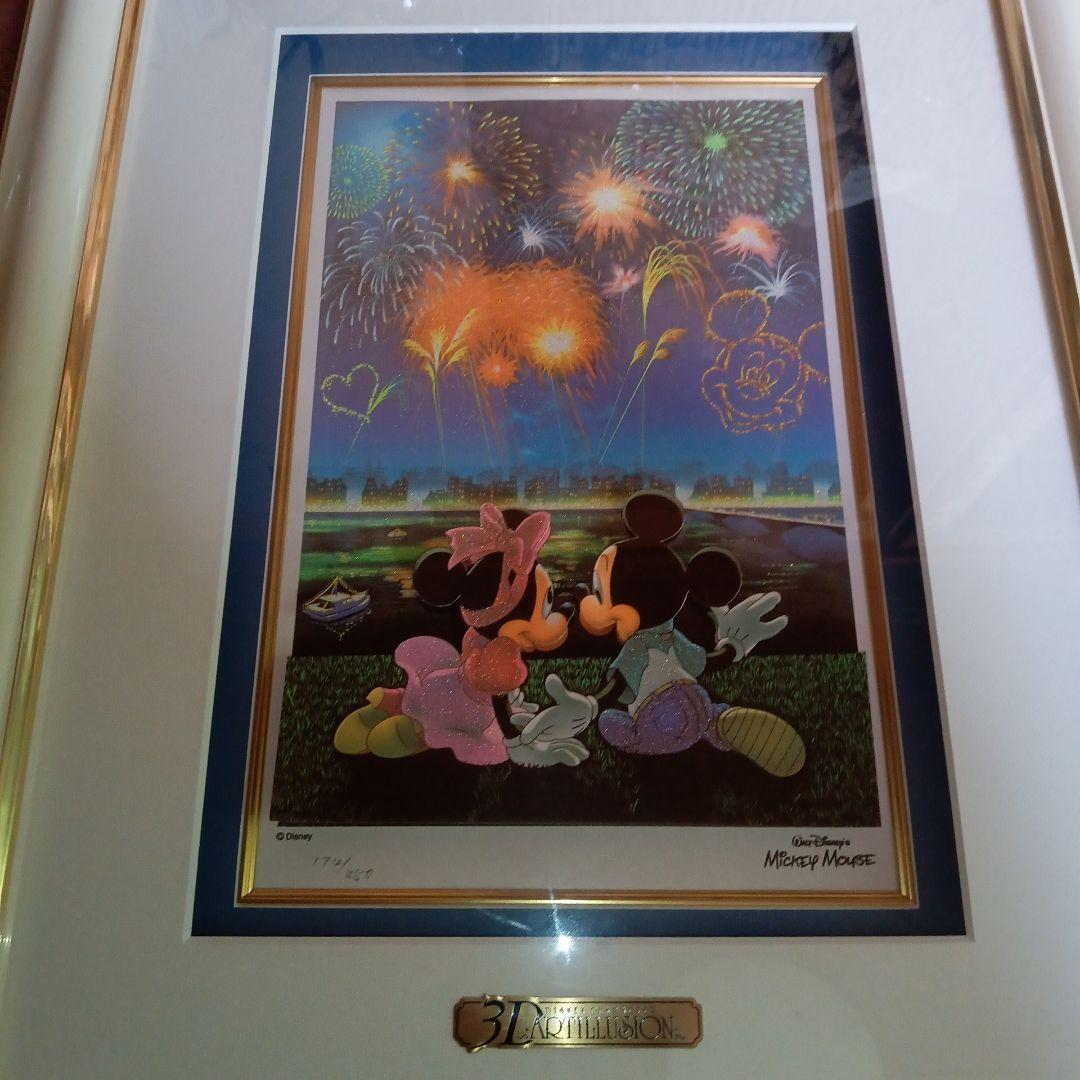 絵画　ミッキー・マウス ファイヤーワークス