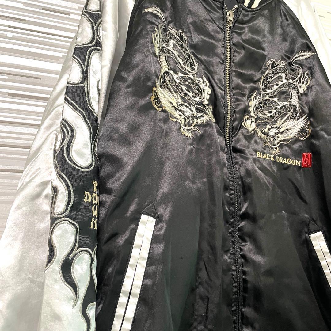 dog town ドッグタウン 黒龍 スカジャン 刺繍 黒龍 size XL - メルカリ