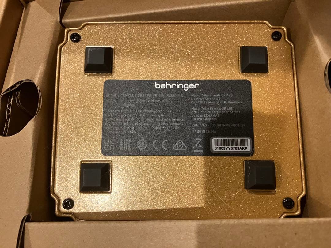 BEHRINGER ( ベリンガー )CENTAUR OVERDRIVE美品