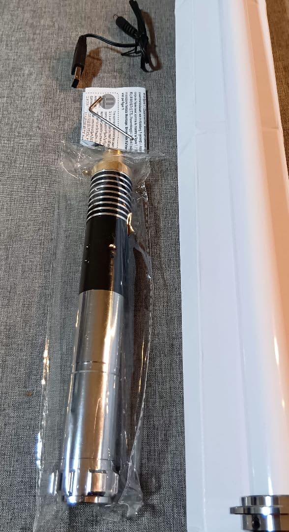 合金製ライトセーバー ルーク仕様 SWギミック 振動 音 光 usb充電 新品