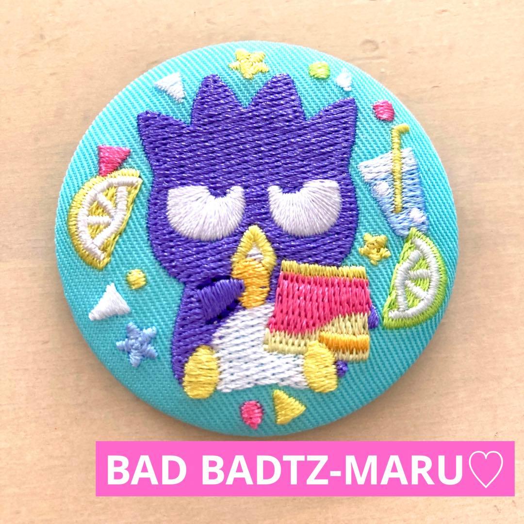刺繍缶バッジ サンリオ ばつ丸 サンリオ バッドバツ丸 50周年 - メルカリ