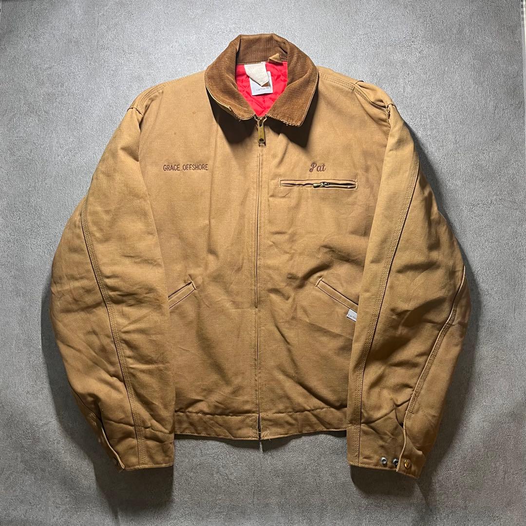 星タグ80s Carhartt カーハートデトロイトジャケット USA製M 星タグ USA製 Carhartt カーハート デトロイトジャケット 80s 90s