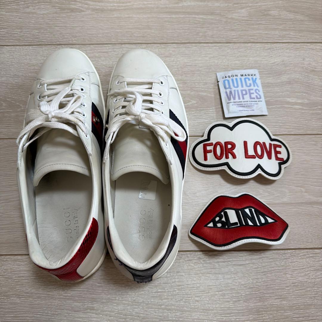 GUCCI メンズスニーカー　エース　9 2/1サイズ(27.5cm)