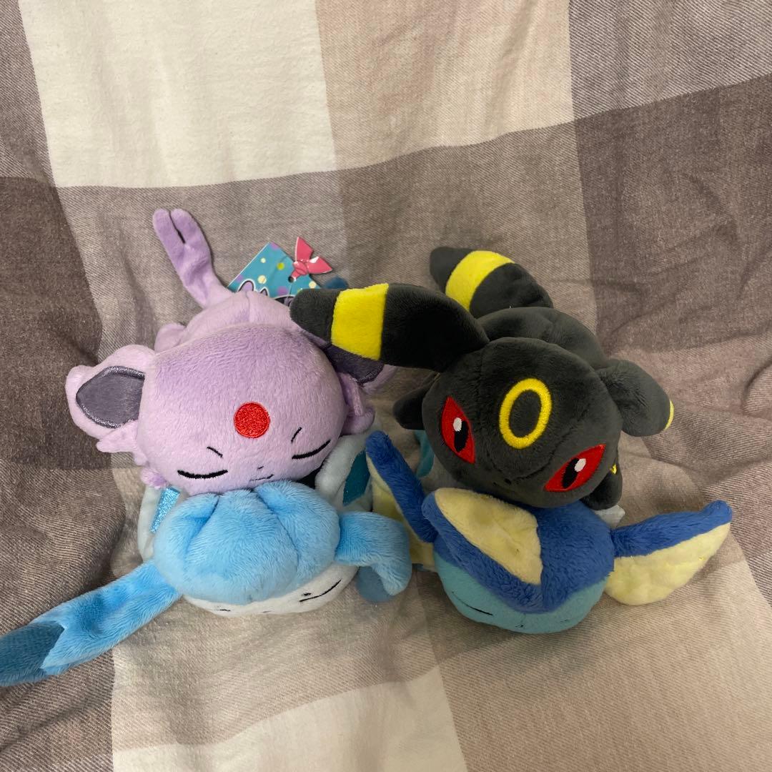 ポケモンセンター限定　ポケモン　くったりぬいぐるみ　ブイズ　ブラッキー　エーフィ