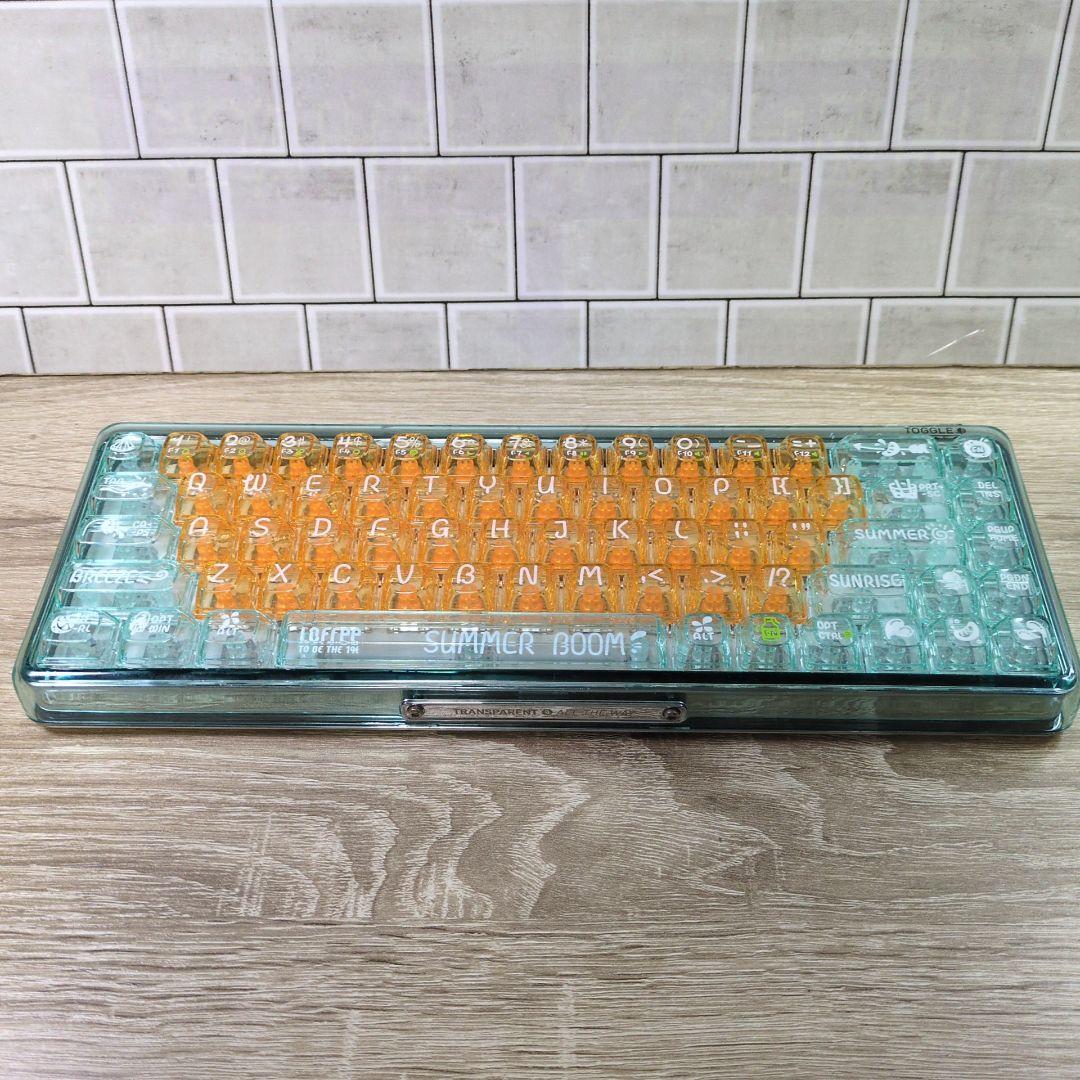 Lofree 1% orange soda OE907 メカニカルキーボード Lofree 1% Dual Mode Transparent Mechanical Keyboard – mechkeysshop