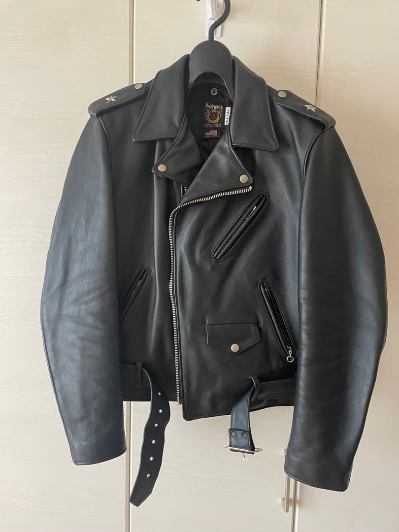 Schott ONE STAR 613UST ワンスター サイズ44 黒 Schott N.Y.C（ショット） ショットライダース Schott 613UST VINTAGE