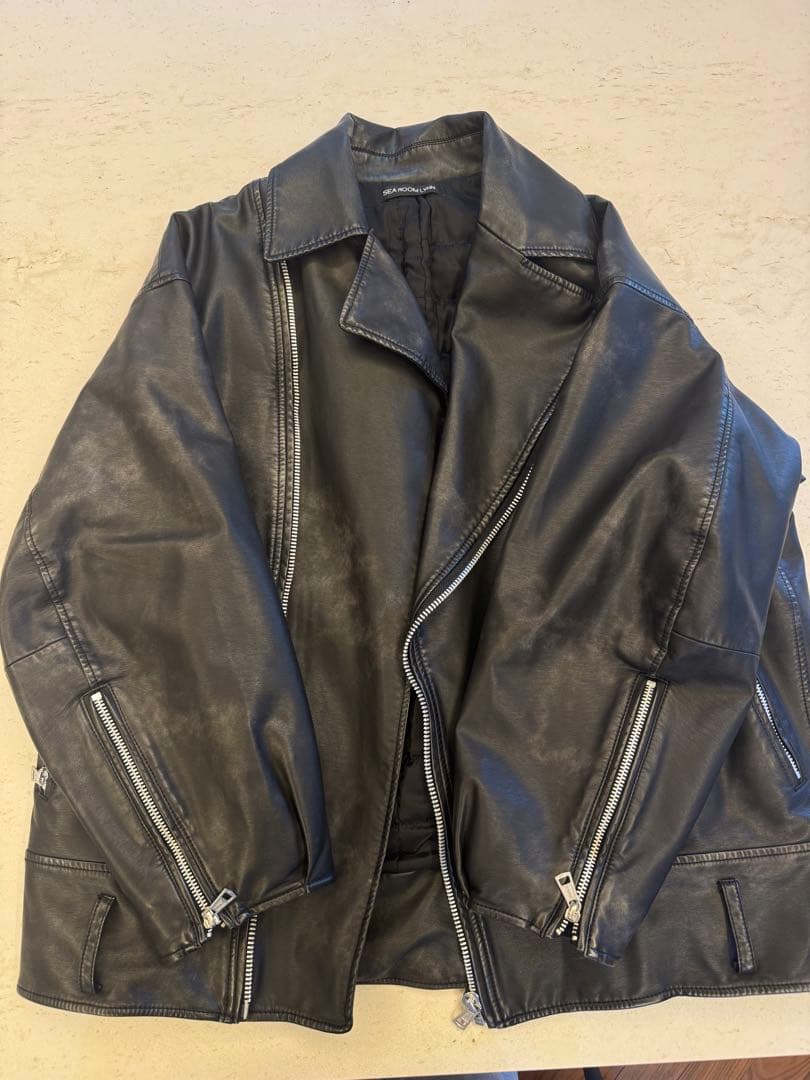 searoomlynn Vintage ECOレザーBIGライダース ブラック - メルカリ