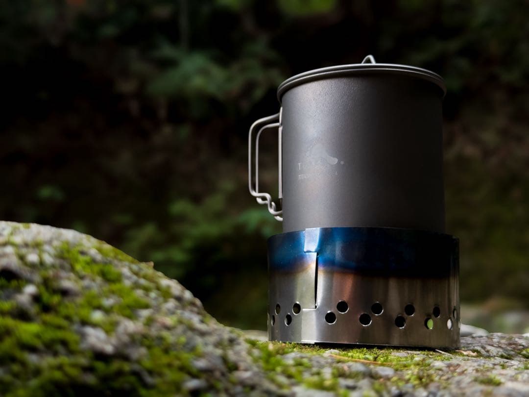 超軽量ALFLITE stoveセット（クッカー底部80mm以下用） - メルカリ