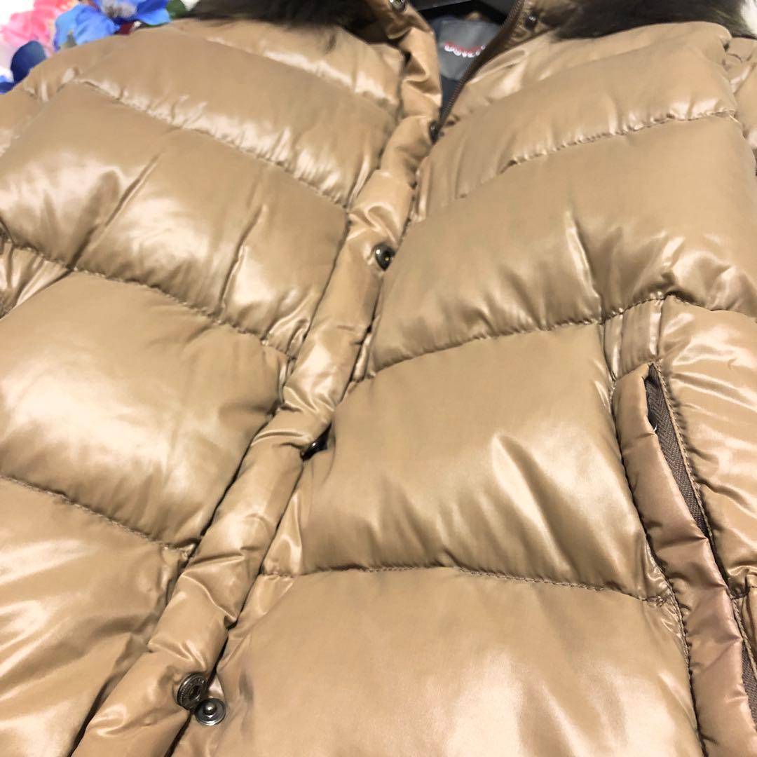 デュベティカ ダウンコート デネブ 3WAY リブ ラクーンファー キャメル