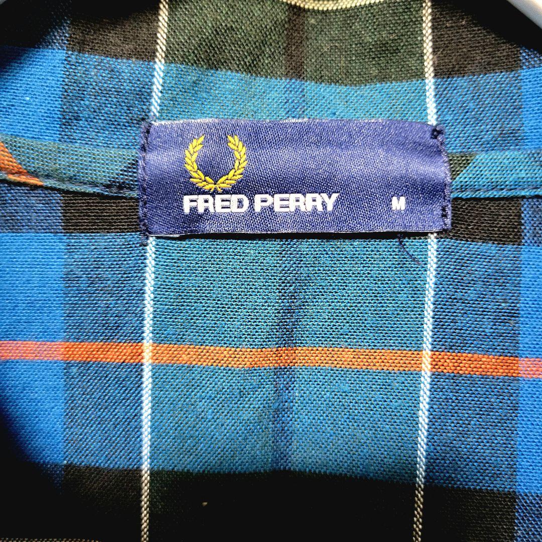 FRED PERRY チェック ジップブルゾン M 短丈 月桂樹ロゴ - メルカリ