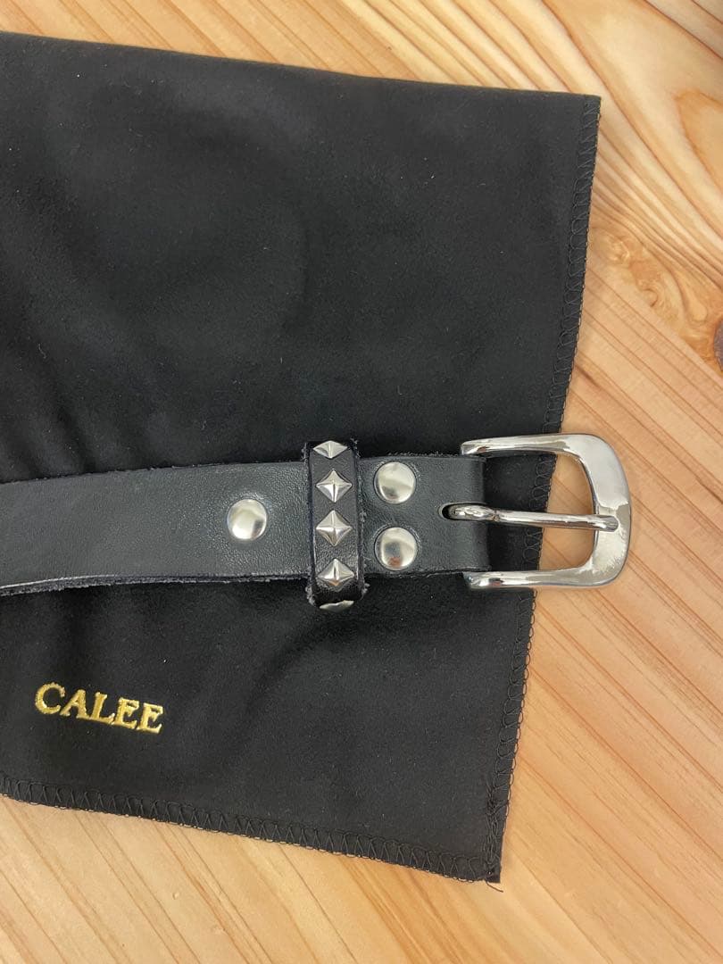 CALEE キャリー スタッズ ナローベルト 箱付 - メルカリ