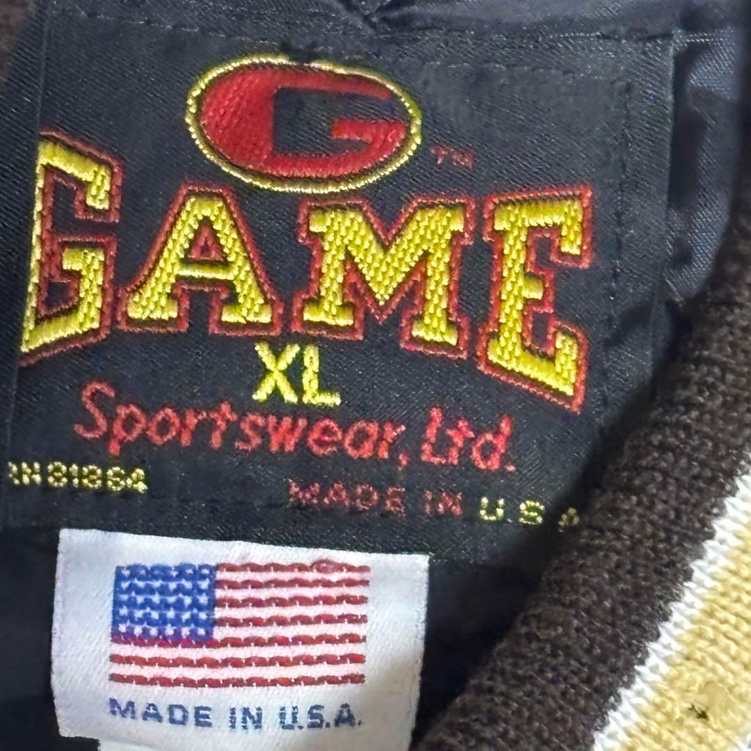 90s GAME Sports wear ウールスタジャン 大きいXLサイズ - メルカリ