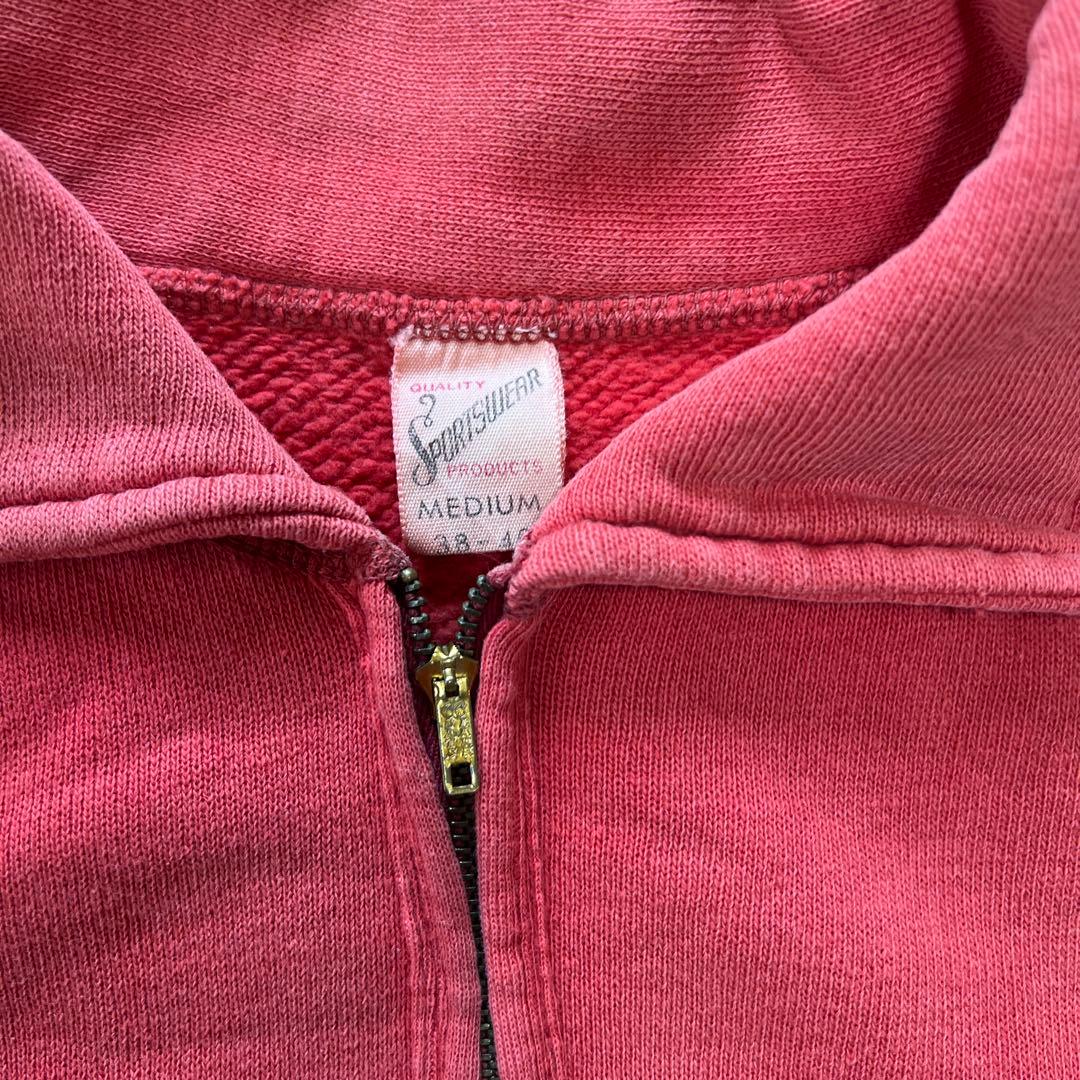 50s 鬼フェード ビンテージ Sportwear スウェット ハーフジップ