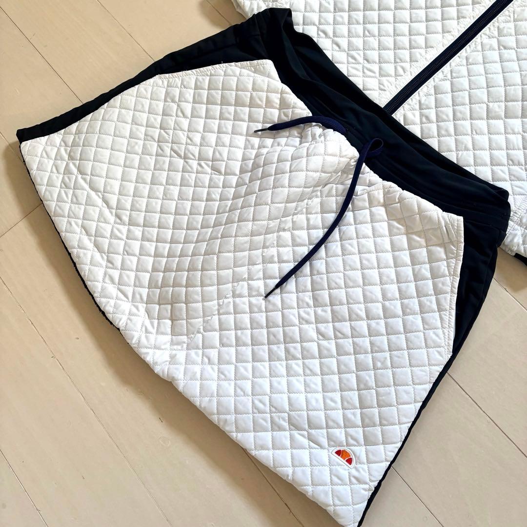 ellesse エレッセ テニス キルティングセットアップ L リバーシブル