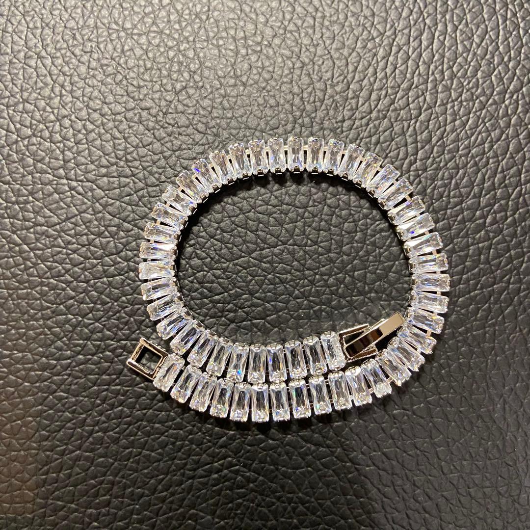 rykey着用 18k gp テニスブレスレット シルバー rykey着用 18k gp テニスブレスレット シルバー - メルカリ