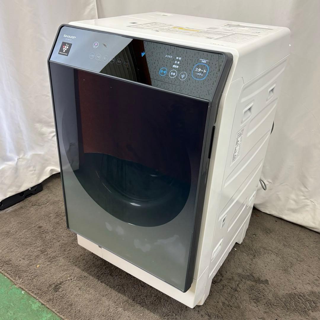 77❤️ ドラム式洗濯機 11キロ SHARP 左開き 安い 中古 綺麗 設置無料