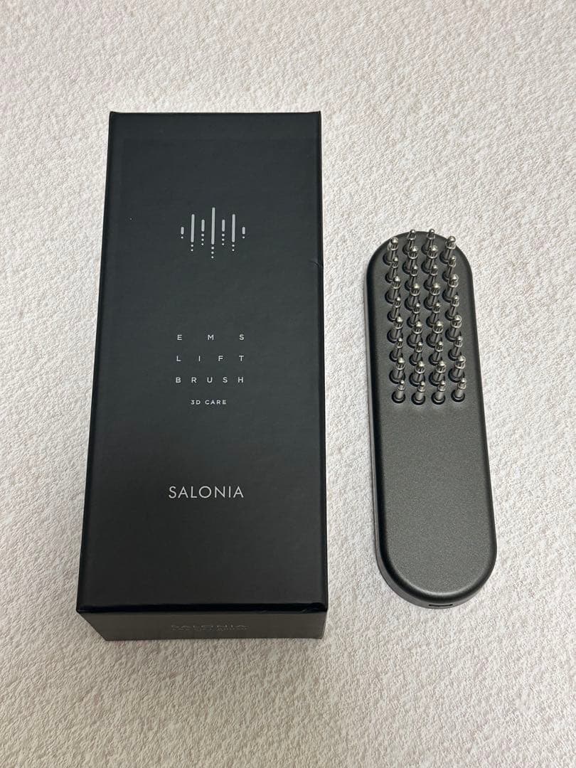 SALONIA EMS LIFT BRUSH 3D CARE ブラック 月額5,980円レンタルプラン：SALONIA EMS リフトブラシ 3Dケア