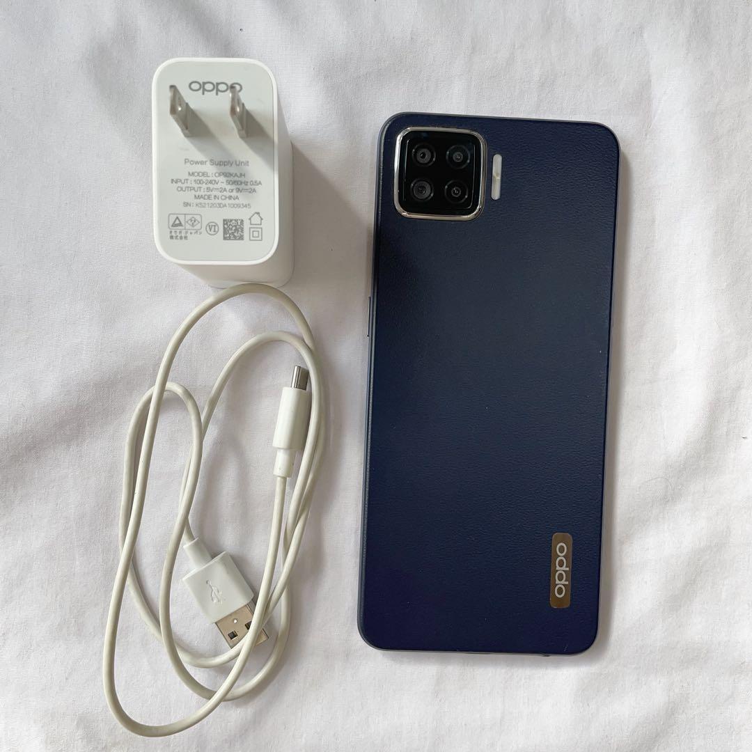 Oppo A73 スマートフォン ネイビーブルー - メルカリ
