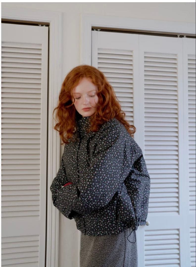 PoFF○ Short down jacket/ bouquet ダウン