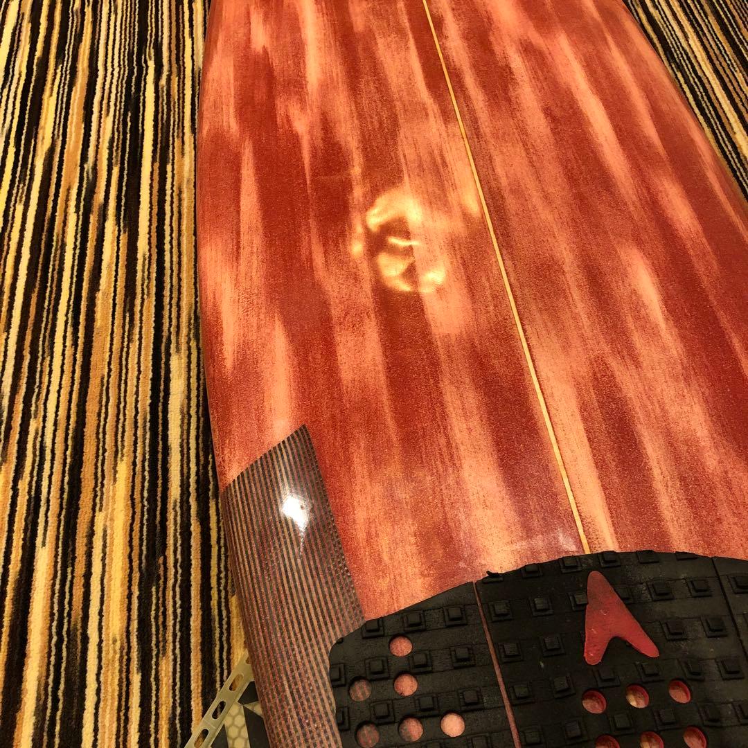 STYLISHサーフボード中古(着払い購入者様負担)クアッドフィン付、5