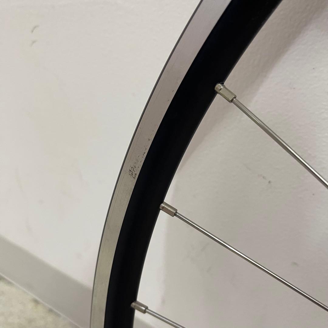 グランコンペ廃盤カラーハブ 手組みピストホイール(後輪) 片側ネジ山