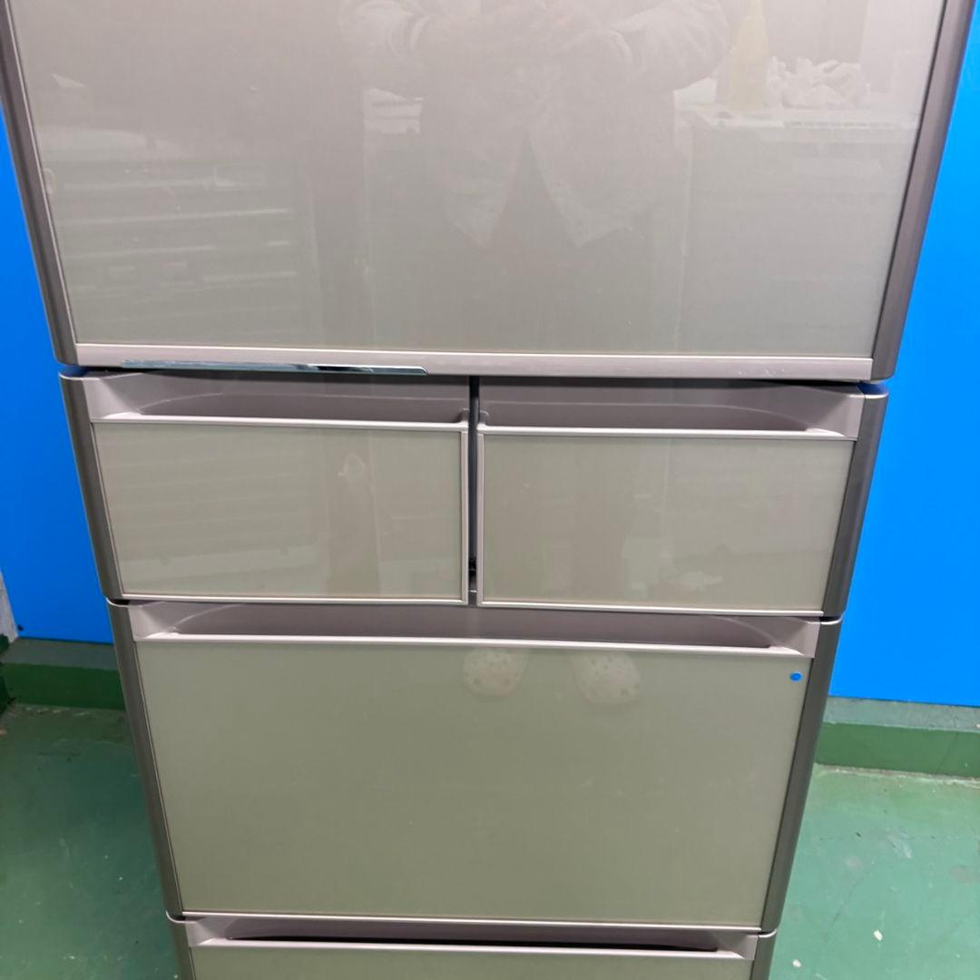 573 イチオシ 冷蔵庫 大型 400L強 ガラストップ 5ドア 半年保証付