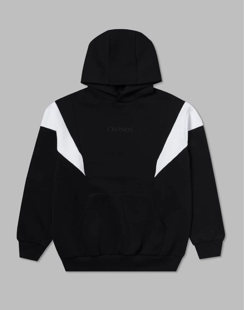 美品☆完売品【CRONOS クロノス】パーカー フーディ ブラック×ホワイト