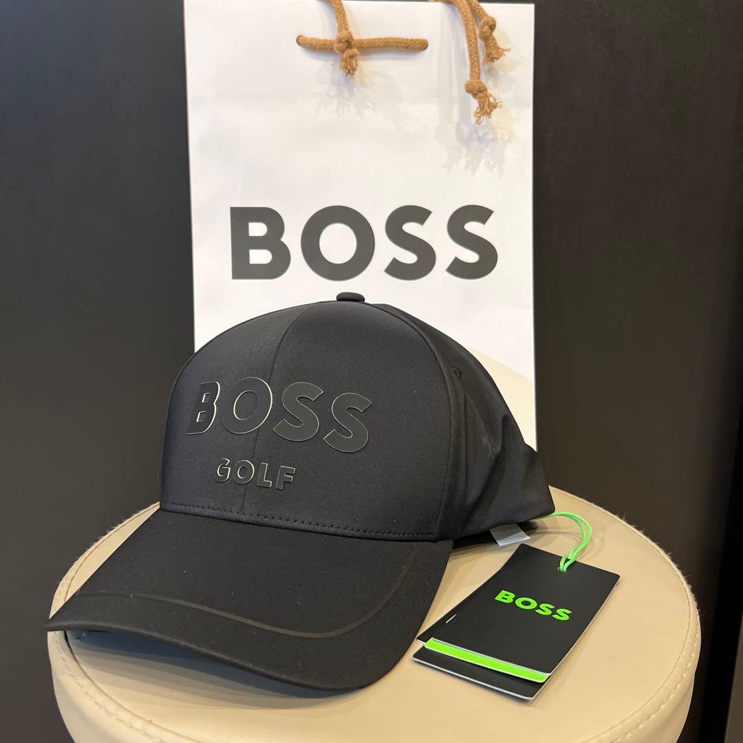 レア　BOSS GOLF キャップ BOSS Golf Cap - Lach - The Open - Black FA25