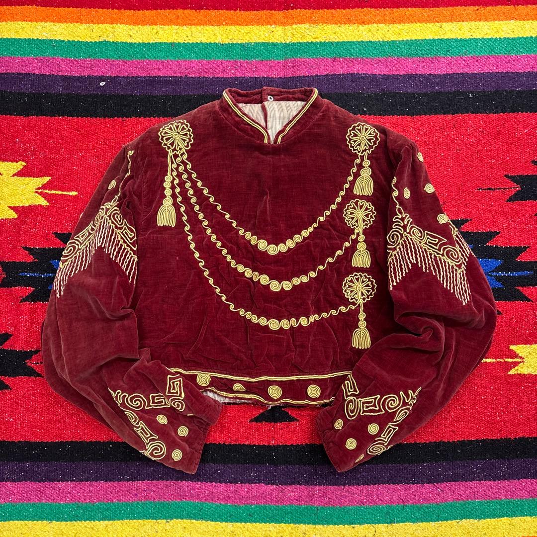 ～20s・30s Stage Costume Velvet Jacket Vintage 1930s Black Velvet Coat Opera Evening Wear M | Fashion